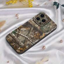RealTree Edge Pattern Angel Eye Scrub TPU CASE Full-Body Protection Shockproof Anti-Fall TPU Phone Case Color: Black White For Men Women For IPhone 16 15 14 13 12 11 XS XR X 7 8 6s Mini Plus Pro Max SE - màu đen - Xem 6