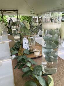 婚礼玻璃烛台，直筒玻璃花瓶，餐桌蜡烛装饰，艺术插花花瓶，婚礼装饰，派对聚会，室内花卉装饰，房间装饰，生日毕业礼物，花瓶装饰 - 彩色 - 查看 7