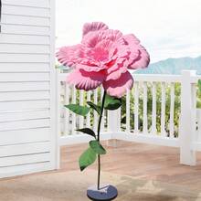 Giant Flowers For Decoration Artificial Peony Flower Head Large Fake Flower For Background Wedding Display Stage Party Decor