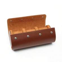 1/2/3-Slot Watch Roll Travel Case Portable Vintage Leather Watch Display Case Storage Box Watch Organizers Men Christmas Gift For Women Storage Organizer Travel Essentials Back To School Dormitory Storage