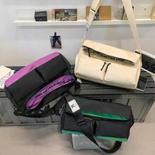 Bolsos de hombro para mujer - Negro y morado - Ver 5