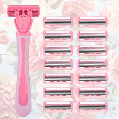 6-Layer Manual Body Hair Razor Women Razor Shaver Bikini Trimmer Hair Remover Hair Trimmer For Face Body Men Women Grooming Beauty Tool Travel One-Time