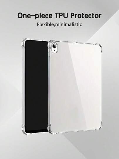 1 Piece Transparent Four-Corner Airbag Anti-Drop IPad Protective Case Compatible With IPad 2/3/4/5, IPad 10 2019/2020, IPad Pro, IPad Air 13 2024, IPad Pro 12.9-Inch 2021 2024/Compatible With Huawei Series Tablets/Compatible With Samsung Series Tablets