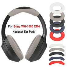 Cuscinetti per cuffie di ricambio in silicone per WH-1000XM4, tazze anti-polvere e antiurto, protezione per padiglioni auricolari