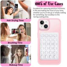 Suction Phone Case Mount, Sillicon Adhesive Phone Accessory For Phone, Hands-Free Fidget Toy Mirror Shower Phone Holder, Videos And Selfies