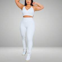 Legging Flanelada Peluciada Leg Anti-frio Térmica Forrado Inverno Legue Legging Quente Térmica - Branco - Visão 2