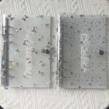 Agenda di budget formato A6 con farfalla/stella, copertina trasparente con 12 tasche di plastica mensili, organizer per contanti/biglietti/carte, forniture scolastiche, articoli per il ritorno a scuola