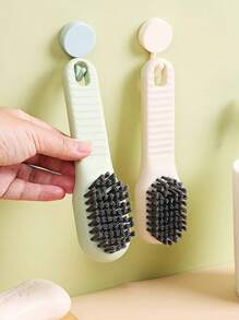 Home Multifunctional Liquid Added Shoe Brush, Simple Press Type Clothing Cleaning Brush, Automatic Liquid Washing Shoe Brush, Soft Bristle Shoe Brush - Multifunctional, Smooth, And Harmless Cleaning For Home Laundry! Easy To Clean Multifunctional Shoe Brush With Plastic And Integrated Soap Dispenser