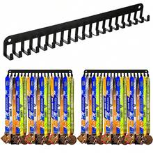 Medal Hanger Display - Personalized Medal Wall Hanger For Sport Race Runner Sturdy Black Steel Metal Over 60 Medals Easy To Install,Medal Display Rack Wall-Mounted Medal Tie Rack 20 Hooks Storage Back To School - Multicolor - View 7