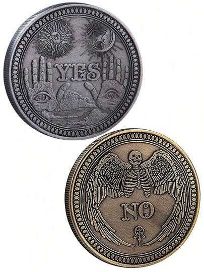 Yes/No Decision Making Coin - A Fun & Exciting Plated Coin Souvenir