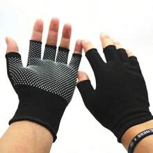 1 Pair Breathable Non-Slip Half Finger Gloves, Suitable For Cycling, Hiking And Workout