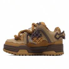Q-AND Fashionable And Versatile Shock-Absorbing Wear-Resistant Low-Top Sports Shoes Shoes For Women - màu nâu - Xem 3