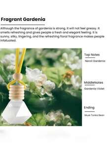 1pc 8ml Car Car Flameless Aromatherapy Essential Oil Diffuser Long Lasting Light Fragrance Pendant Car Air Freshener Hanging, Cute Car Air Diffuser, Long Lasting Car Home Air Freshener, Car Freshener For Women Men, Remove Odors Long Lasting Fragrance Valentine's Day Supplies Wedding Supplies