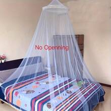 1 pieza Dosel de mosquitera extra grande, adecuado para fiestas de pijamas y protección del jardín - desde individual hasta California King y tamaños de cuna, de poliéster duradero, lavable a máquina, ocio al aire libre, decoración elegante de ropa de cama, estructura de soporte resistente