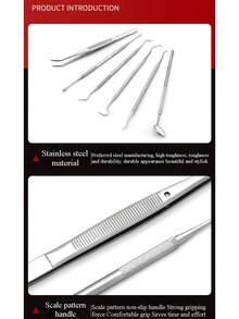 Stainless Steel Tongue Scraper, Cleaner Set With U-Shaped Tongue Scraper For Oral Care - Multicolor - View 7