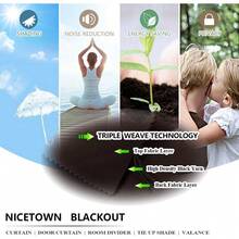 Local Warehouse- Door Curtain Panel, Grey French Door Curtains Blackout Thermal Insulated Curtain Sidelight Privacy For Window/Living Room/Doorways/Classroom (25W By 72L Inches, 1 Panel) - 太妃糖棕色 - 查看 7