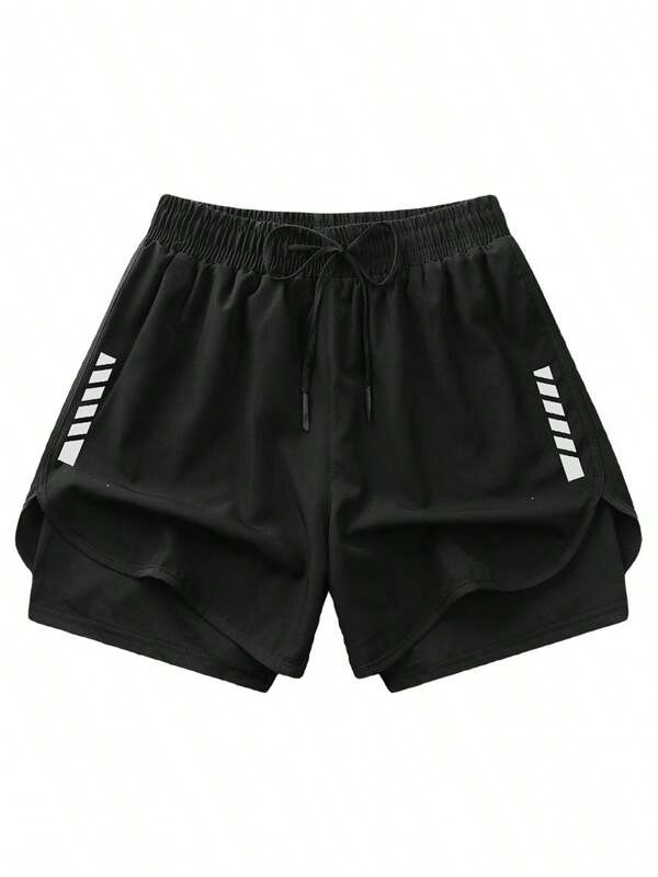 Women's Elastic Gym Shorts - Breathable Stretch Fitness Running Workout Shorts