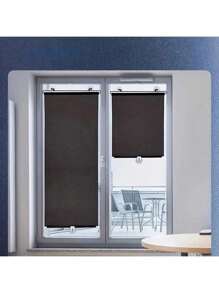 Ensemble de rideaux occultants à installation facile - Convient pour les portes, les fenêtres et les vitres de voiture | Protection contre la chaleur et les UV | Style de décoration d'intérieur classique (avec ventouses)