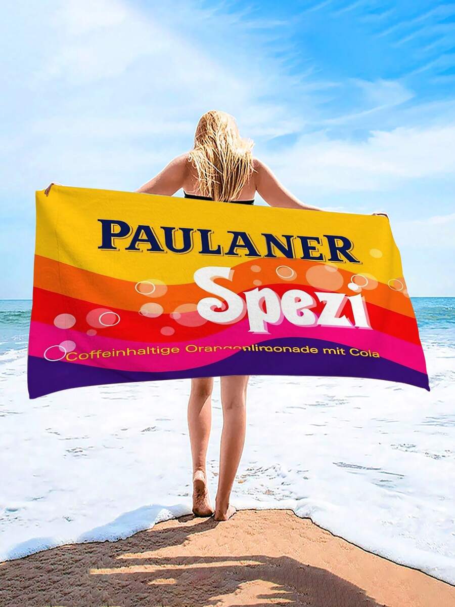 1 件 Paulaner Spezi 超大沙滩巾,超柔软超细纤维沙滩毯,超强吸水浴巾,适合旅行、泳池、潜水、冲浪、瑜伽、露营,多种尺寸可选,沙滩配件沙滩必需品 - 彩色 - 查看 1