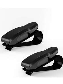 汽车眼镜夹太阳镜夹带水钻车票卡夹适用于遮阳板 1 件