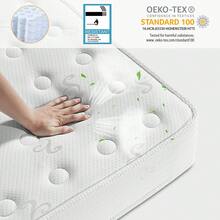 Good Nite 20CM Hybrid Pocket Sprung Mattress Single/Small Double/Double/King – Medium Firm Mattress With Breathable Foam, Fire-Resistant Knitted Cover For Adults, Couples & Guest Rooms - White - View 7