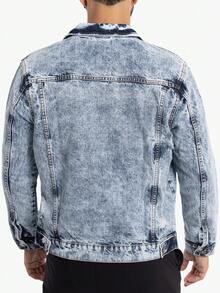 Men's Denim Jacket - Acid Blue - View 2
