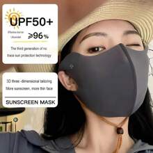 Sunscreen Mask Ice Silk Face Scarf For Women Summer Cycling Riding UV Protection Mask