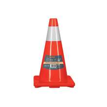 Cono de precaución de 45 cm de PVC con reflejante, Truper - Naranja - Ver 1