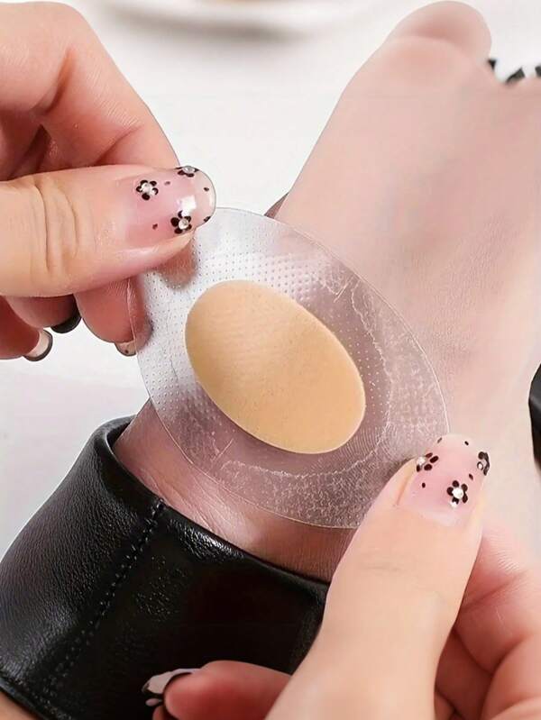 20pcs Gel Heel Protectors, Cushions, Adhesive Insoles, Heel Pads, Shoe Inserts, Foot Care Pads, Gel Heel Liners - Comfortable Anti-Slip Heel Lining, Can Walk Freely, Reusable And Washable, Suitable For Men And Women, PE Material, Soft And Comfortable, Waterproof, Invisible Foot Pads, Applicable To Casual Shoes And High Heels (Random Color & Style)