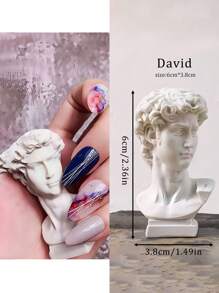 Estatua de yeso vintage como accesorios fotográficos, accesorios de apoyo para fotografía de productos terminados, fondos fotográficos, accesorios de escritorio decorativos