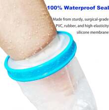 % Waterproof Leg Cast Cover Showering, Reusable Adult Short Leg Cast Protector, Cast Covers Shower Leg, Cast Bag Shower, Cast Cover Showering Foot