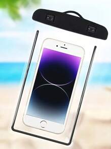 Étui de téléphone portable transparent et lumineux, étanche, avec écran tactile lumineux, pour la natation, le rafting, les sources chaudes et la plongée