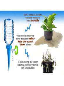 10pcs Automatic Dripping Plant Watering Tool For Lazy Waterers, Flower And Horticultural Supplies, Plant Watering Adjustable Home Automatic Waterer