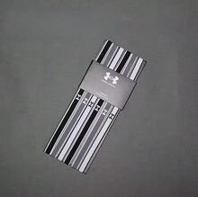 Under Armour Diadema deportiva para fitness, yoga, entrenamiento, running, baloncesto, banda para el cabello antideslizante, mini diadema de moda - 6 piezas, talla única, el ancho de la diadema es de aproximadamente 1,3 cm, la longitud es de aproximadamente 44 cm - Negro, blanco y gris - Ver 4