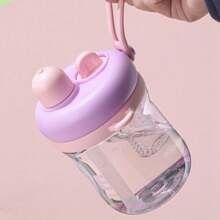 1pc 650ml/22oz Plastic Cup With Straw, High-Quality Water Bottle, Suitable For Office Women, Anti-Drop And Heat Resistant, Flower Tea Drinking Cup With Separation Of Tea And Water