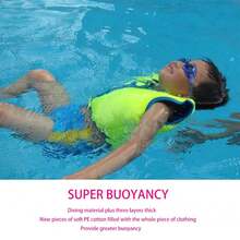 Kids Swim Life Jacket Float Vest Swimming Pool Buoyancy Aid Child WaterSport UK~ - Green - View 8