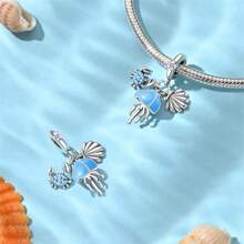 Pingente faça você mesmo em prata esterlina 925, 1 unidade, Ocean Encounters Journey: charms de prata inteligentes são uma coleção de costumes oceânicos e sonhos de viagem