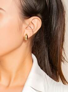 1 par de pendientes de lujo y alta gama con forma de gota de agua, elegantes y versátiles, exquisitos y sencillos, suaves y personalizados, adecuados para el uso diario de las mujeres y regalos festivos