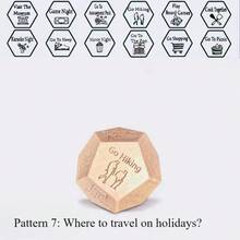 1 pezzo Dado per il cibo - Aggiungi divertimento alla serata romantica, regalo per la coppia, adatto per anniversario, San Valentino, compleanno - Divertenti attività di coppia, giochi per raduni familiari, gadget per feste, decorazioni per feste, decorazioni per vacanze, carnevale, compleanno, Natale, forniture per feste