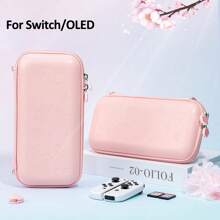 Pink Unique Sakura Blossoms Storage Bag Carrying Case Compatible With Switch/OLED Game Accessories Portable Travel Carrying Bag