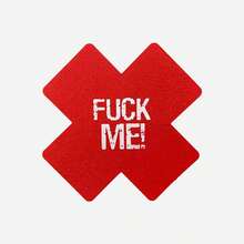 2 件一次性透气十字/FM 标志乳头贴，适用于 Rave - 彩色 - 查看 21