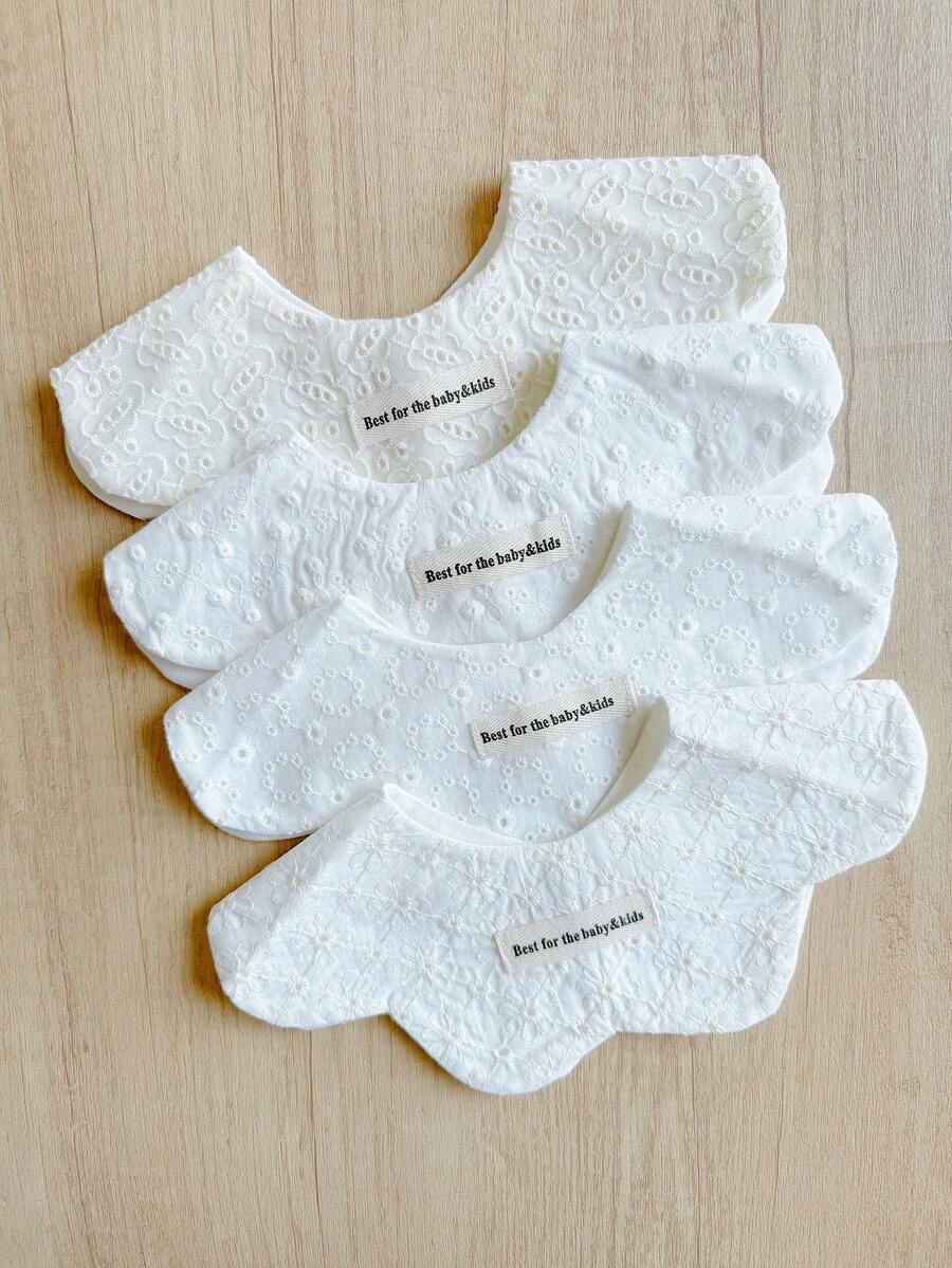 Baby Lace Bibs, Infant Lace Bibs, Infant Drool Bibs, Multi-Use Bibs - Multicolor - View 1