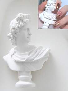 Estatua de yeso vintage como accesorios fotográficos, accesorios de apoyo para fotografía de productos terminados, fondos fotográficos, accesorios de escritorio decorativos