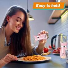 Salt And Pepper Shakers Set,4 Oz Glass Bottom Salt Pepper Shaker With Stainless Steel Lid For Kitchen Cooking Table, RV, Camp,BBQ Refillable Design - Multicolor - View 6