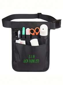 Personalized Multi-Pocket Adjustable Nurse Waist Bag, Suitable For Scissors, Bandages, Etc. - Made Of Nylon, Ideal For Nurses And Doctors, Nurse's Day Gift