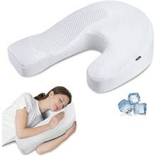 Side Sleeper Pillows For Adults, Memory Foam U Shaped Pillows For Neck And Shoulder Pain Relief, Ergonomic Shoulder Pillow For Side Sleepers With Cooling Removable Pillowcase - White - View 2