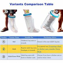 % Waterproof Leg Cast Cover Showering, Reusable Adult Short Leg Cast Protector, Cast Covers Shower Leg, Cast Bag Shower, Cast Cover Showering Foot
