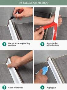 1/2meters Silicone Shower Profile 2m, Kitchen Countertop Cover, Shower Tray Edge, Shower Waterproofing, Shower Waterproofing, Bathroom Waterproofing, Shower Screen Rubber, Kitchen Countertop Decorative Strip Back To School