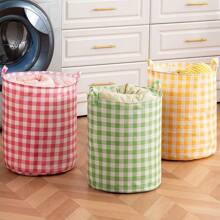 1pc Large-Capacity Waterproof Folding Dirty Clothes Basket Storage Basket, Suitable For Organizing Dirty Clothes Baskets, Storage Baskets And Laundry Baskets In Bedrooms, Bathrooms, Living Rooms And Dormitories At Home. Multi-Functional Storage Buckets For Clothes, Toys, Snacks And Sundries, Storage Baskets And Storage Baskets.