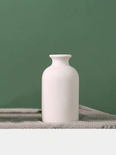 1PC Wit Flower Vase, Ceramic Vase Flower, Small Big Centerpieces, Boho Pampas Grass, Farmho Home Moderne Birthday Graduation Back To School Room Supplies Glass view 4